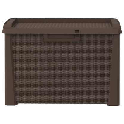 Garden Storage Box Brown 125 L PP