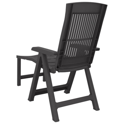 Sun Lounger Anthracite Plastic