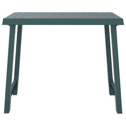 Camping Table Green 79x56x64 cm PP Wooden Look