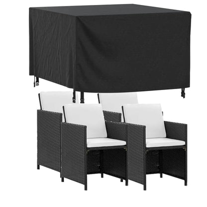 Garden Furniture Cover Black 113x113x73 cm Waterproof 420D