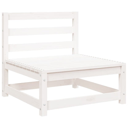 Garden Sofas Armless 2 pcs White 70x70x67 cm Solid Wood Pine