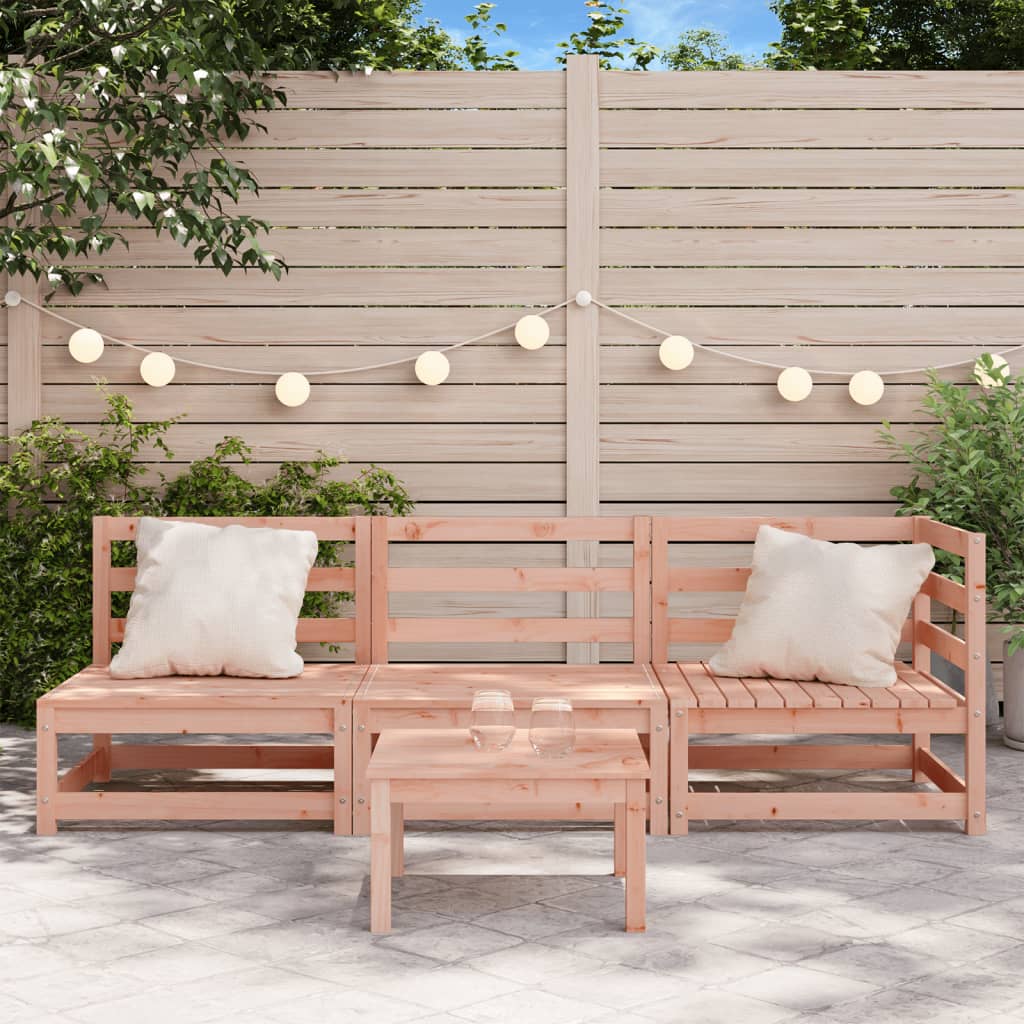 Garden Sofa 3-Seater Solid Wood Douglas