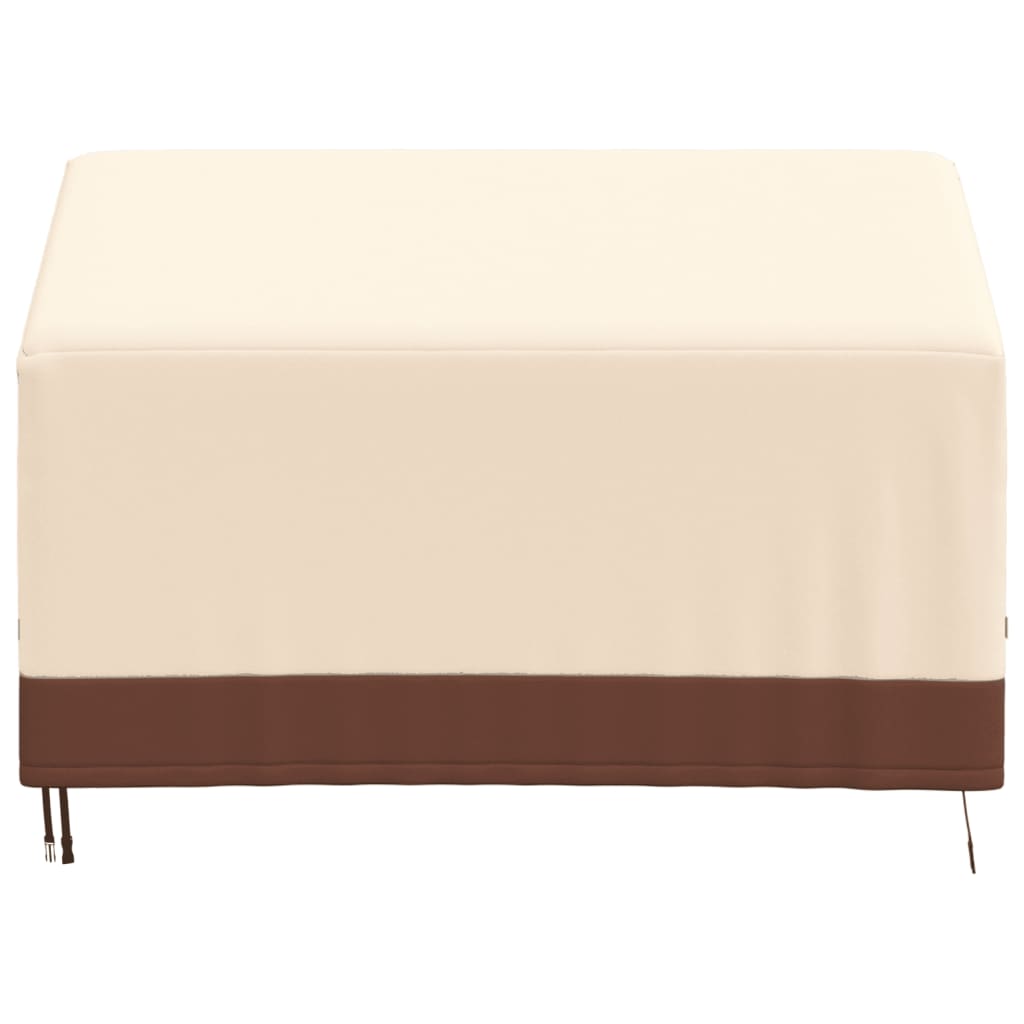 2-Seater Bench Covers 2 pcs 132x71x56/81 cm 600D Oxford Fabric