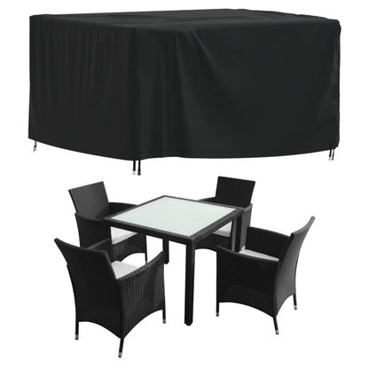 Garden Furniture Cover Black 125x125x74 cm 420D Oxford