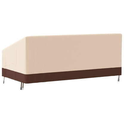 3-Seater Bench Cover Beige 198x97x48/74 cm 600D Oxford