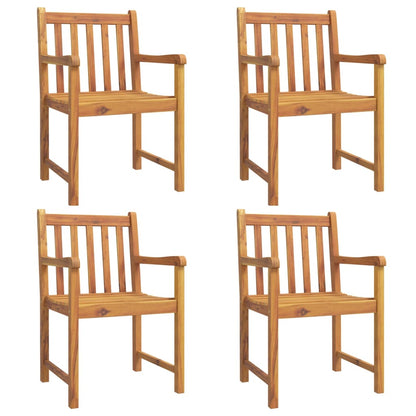 Garden Chairs 4 pcs 56x55.5x90 cm Solid Wood Acacia