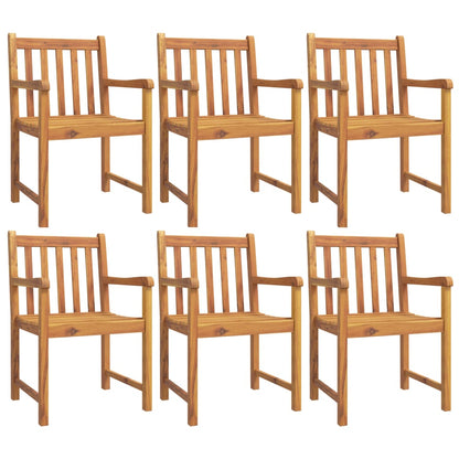 Garden Chairs 6 pcs 56x55.5x90 cm Solid Wood Acacia