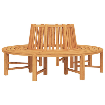 Tree Benches 2 pcs Half Round Ã˜201 cm Solid Wood Teak