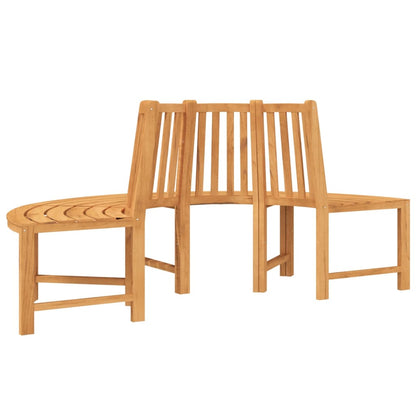 Tree Benches 2 pcs Half Round Ã˜201 cm Solid Wood Teak